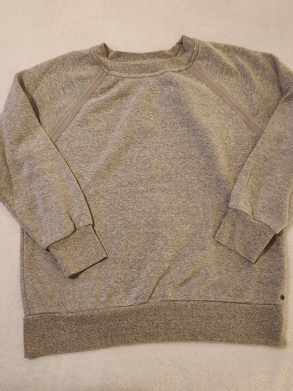 PrAna Women's Heather Oatmeal Crewneck Sweatshirt